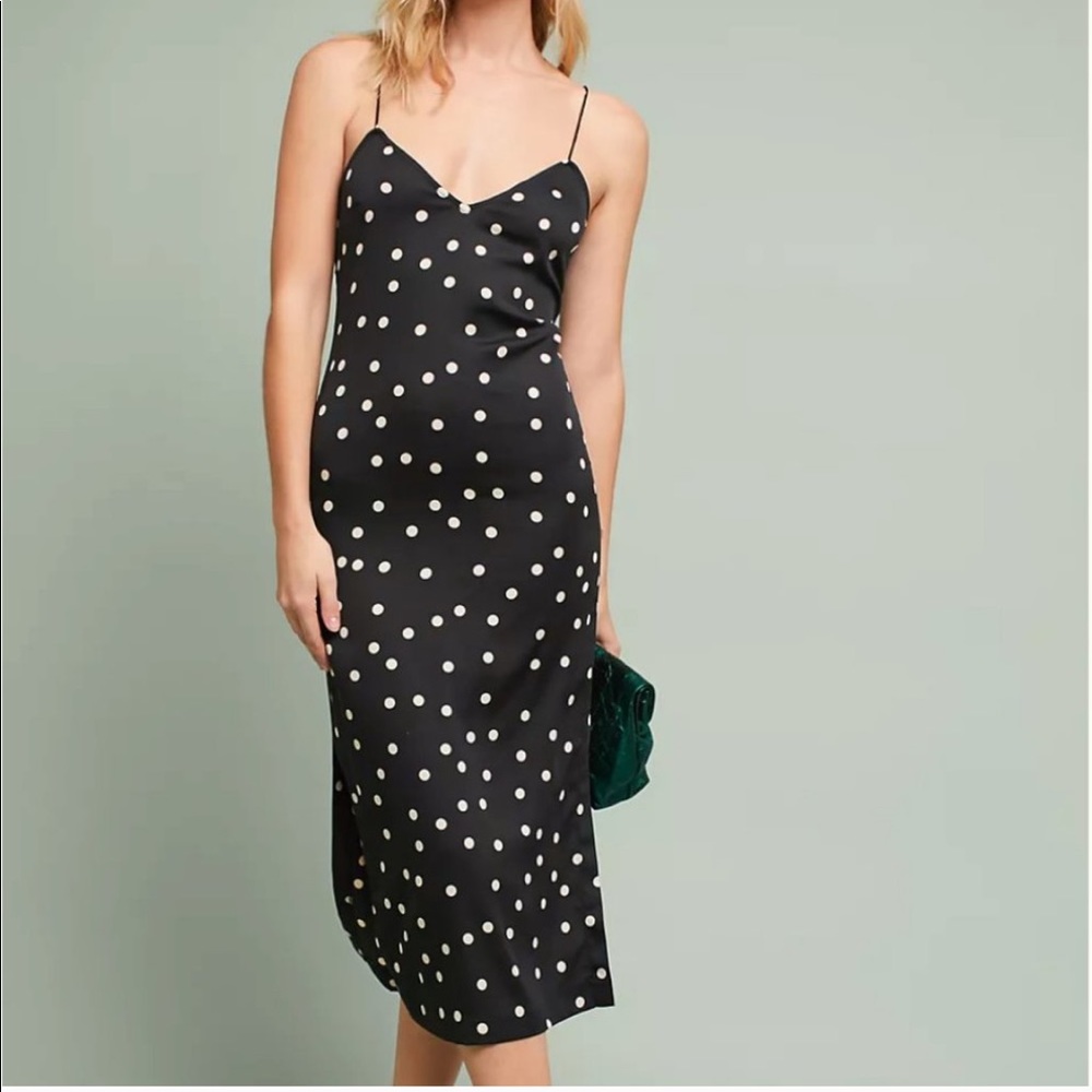 NWT Tracy Reese Polka Dot Slip Dress, Size 6